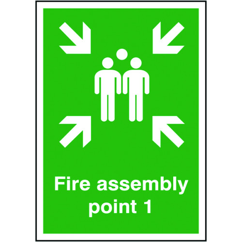 297X210MM FIRE ASSEMBLY POINT 1 - RIGID