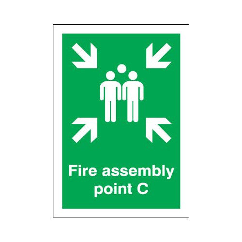 297X210MM FIRE ASSEMBLY POINT C - RIGID