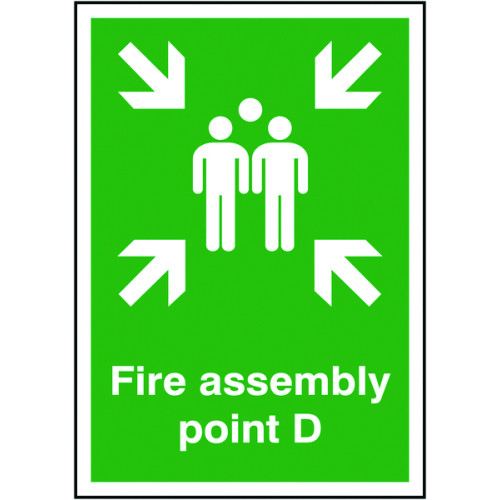 297X210MM FIRE ASSEMBLY POINT D - RIGID