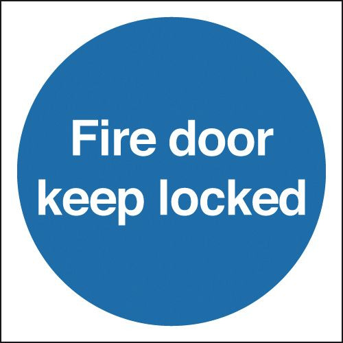 200X200MM FIRE DOOR KEEP LOCKED - RIGID
