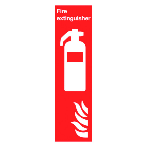300X100MM FIRE EXTINGUISHER SYMBOL & FLAME - RIGID