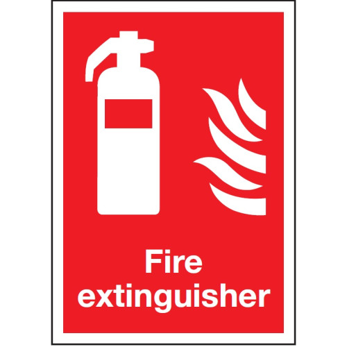 297X210MM FIRE EXTINGUISHER SYMBOL & FLAME - RIGID