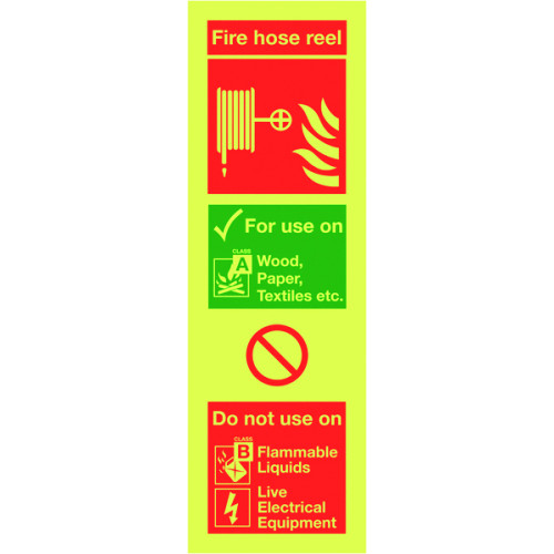 300X100MM FIRE HOSE REEL - NITE GLO RIGID