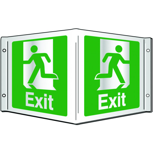EXIT PROJECTING 3D SIGN