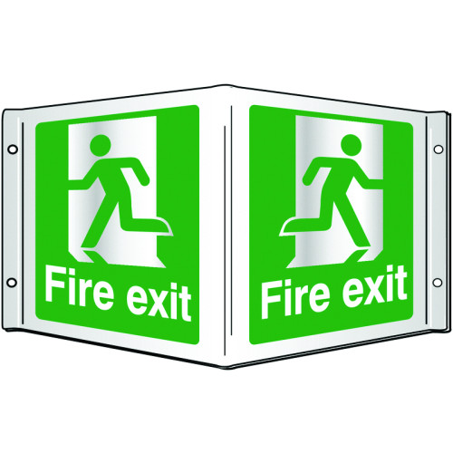 FIRE EXIT PROJECTING 3D SIGN