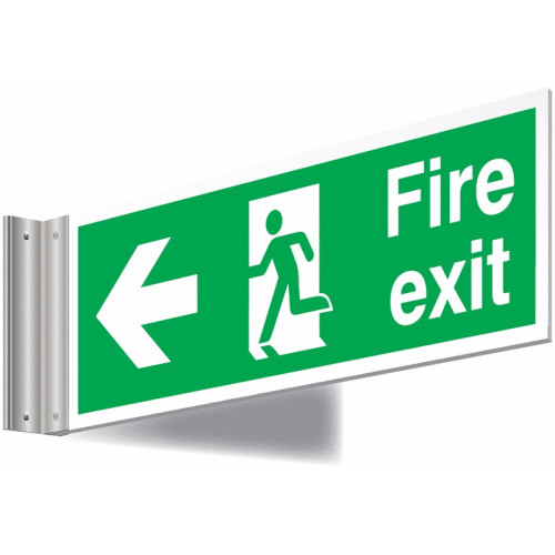 150X450MM FIRE EXIT LEFT SIGN - T BAR
