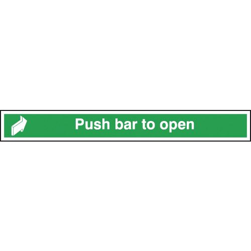 75X600MM PUSH BAR TO OPEN - SELF ADHESIVE