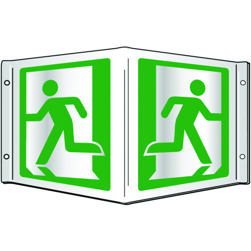 RUNNING MAN SYMBOL PROJECTING 3D SIGN