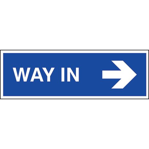 WAY IN ARROW RIGHT