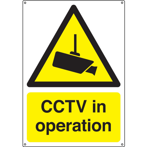 250X200MM CCTV IN OPERATION - ALUMINIUM