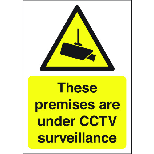 297X210MM THESE PREMISES ARE UNDER CCTV SURVEILLANCE - POLYCARBONATE