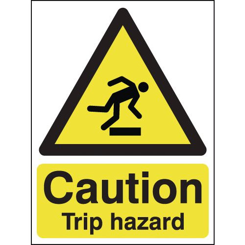 210X148MM CAUTION TRIP HAZARD - RIGID