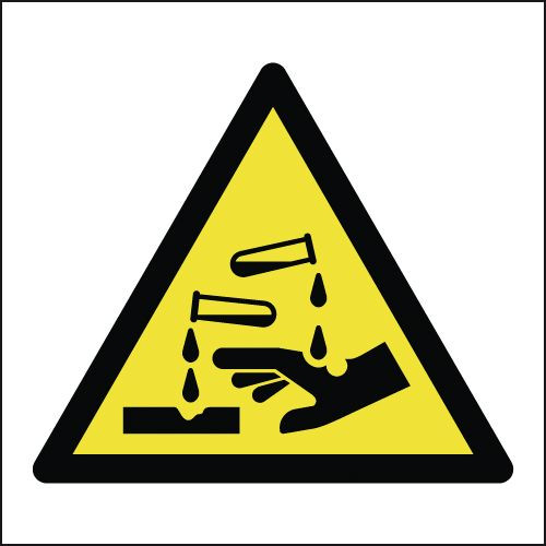 150X150MM CORROSIVE SYMBOL - RIGID