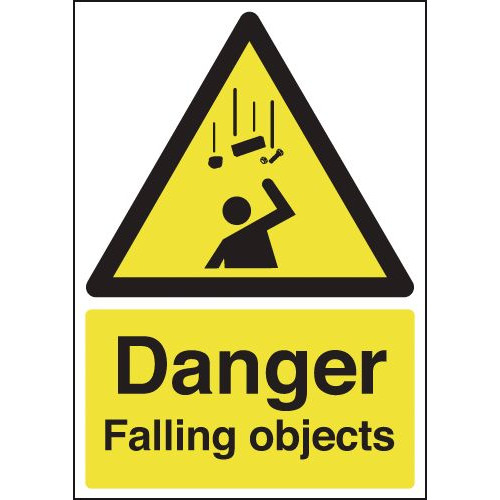 210X148MM DANGER FALLING OBJECTS - RIGID