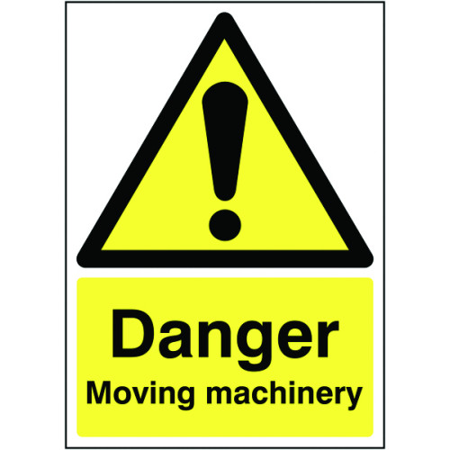 210X148MM DANGER MOVING MACHINERY - RIGID