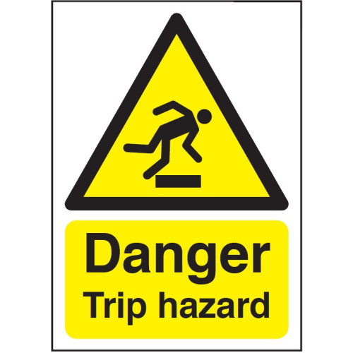 210X148MM DANGER TRIP HAZARD - RIGID