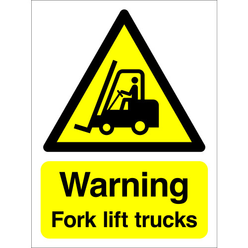 WARNING FORKLIFT TRUCKS - POLYCARBONATE
