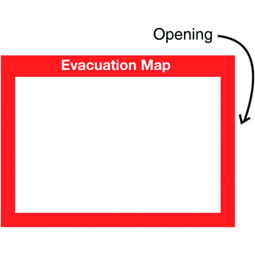 EVACUATION MAP INSERT SIGN
