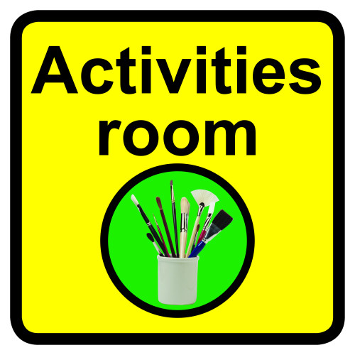 ACTIVITIES ROOM DEMENTIA SIGN