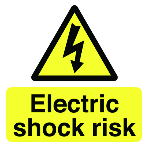 ELECTRIC SHOCK RISK - LABELS (PK/10)