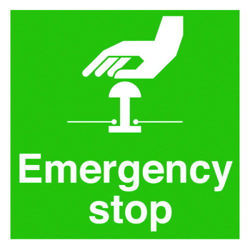 EMERGENCY STOP - LABELS (PK/10)
