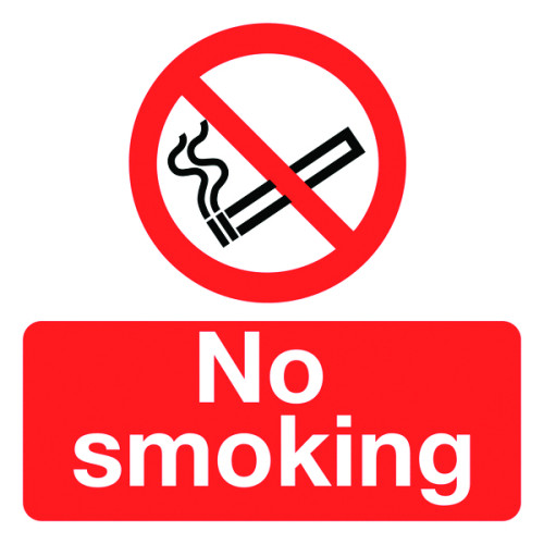 NO SMOKING - LABELS (PK/10)