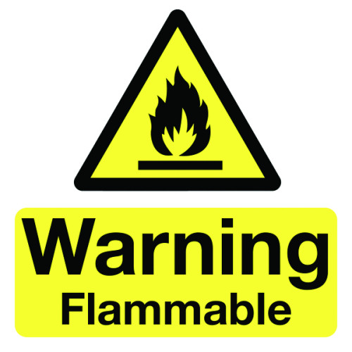 WARNING FLAMMABLE - LABELS (PK/10)