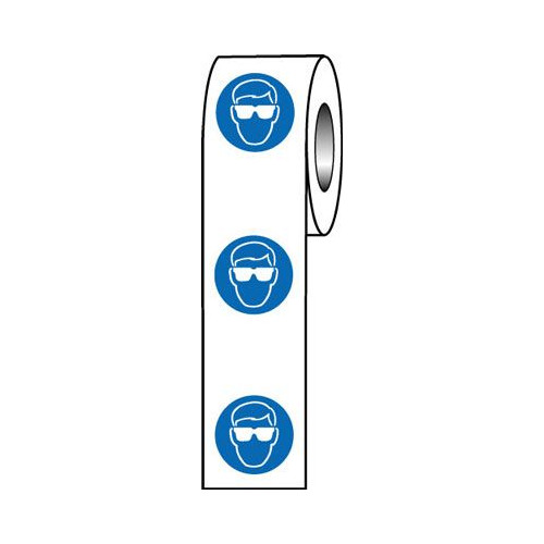 EYE PROTECTION SYMBOL - LABELS (ROLL/250)