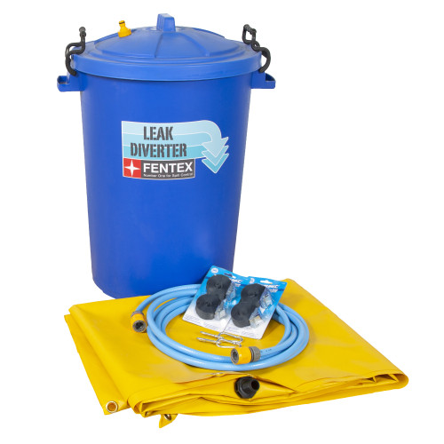 LEAK DIVERTER COMPLETE KIT - YELLOW TARP (300CM X 300CM)