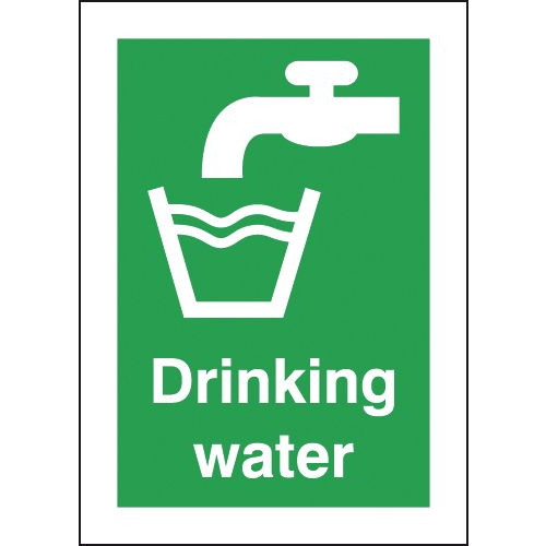70X50MM DRINKING WATER - SELF ADHESIVE