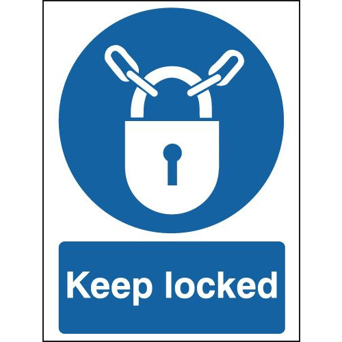 210X148MM KEEP LOCKED - RIGID