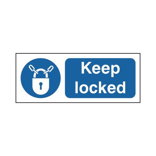100X250MM KEEP LOCKED - RIGID