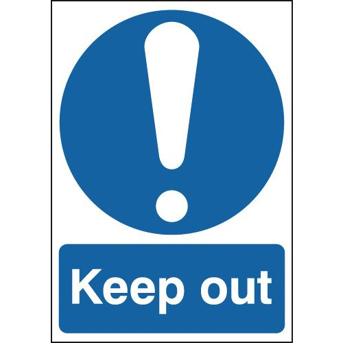 297X210MM KEEP OUT - RIGID