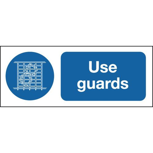 100X250MM USE GUARDS - RIGID