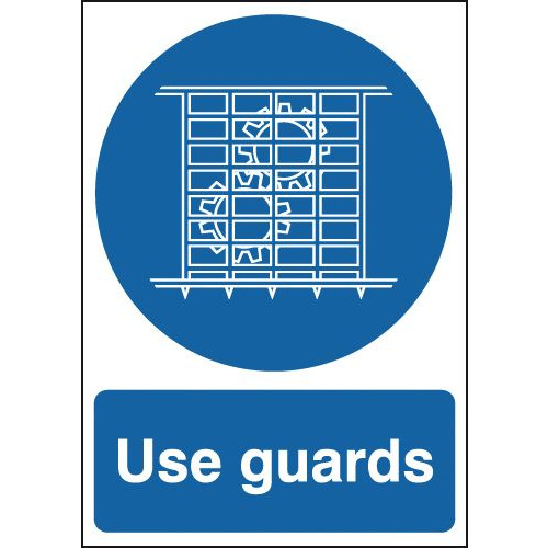 210X148MM USE GUARDS - RIGID