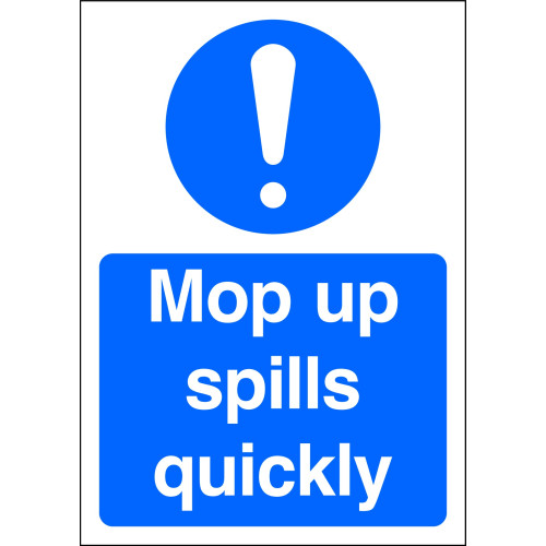 210X148MM MOP UP SPILLS QUICKLY - RIGID