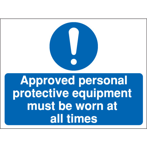 300X400MM APPROVED PERSONAL CONSTRUCTION SIGN - RIGID