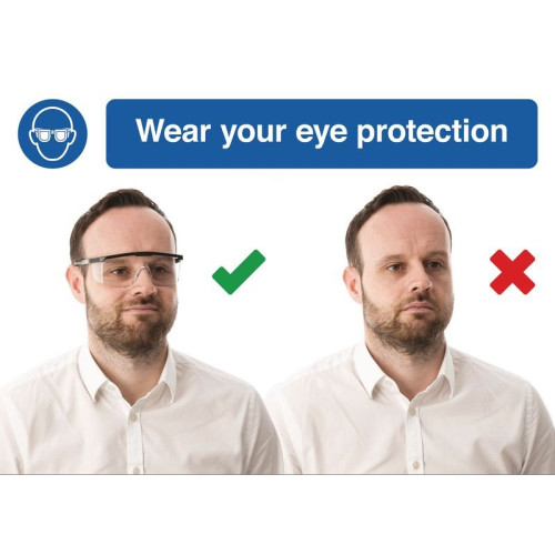 420 X 594MM WEAR YOUR EYE PROTECTION - RIGID