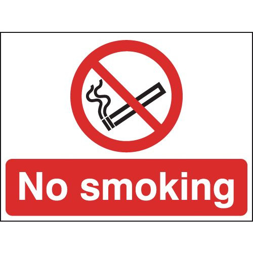 NO SMOKING - STANCHION SIGN