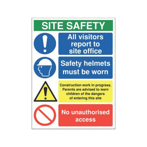SITE SAFETY ALL VISITORS REPORT TO SITE OFFICE