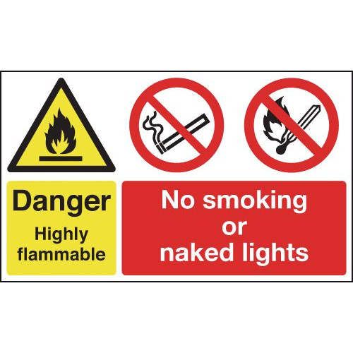 DANGER HIGHLY FLAMMABLE NO SMOKING OR NAKED LIGHTS - RIGID