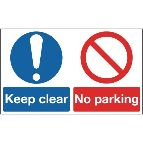 300X500MM KEEP CLEAR NO PARKING - RIGID