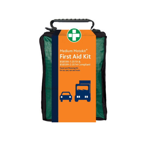 TRAVEL FIRST AID KIT IN PORTABLE BAG BS 8599-1:2019 COMPLIANT