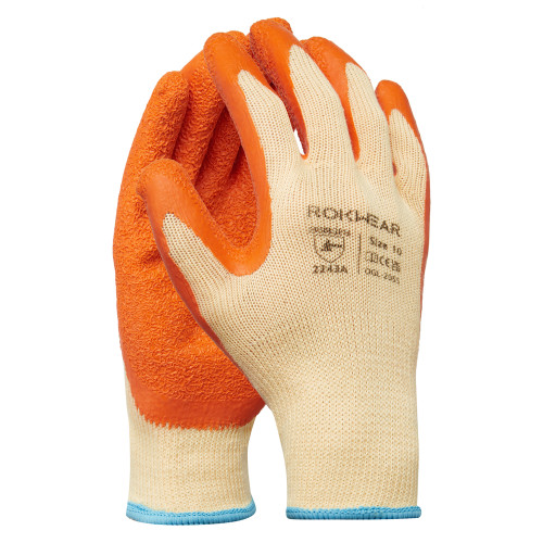 ROKWEAR GRIPFLEX CHALLENGER CUT LEVEL 1 GLOVE - ORANGE - XL/10