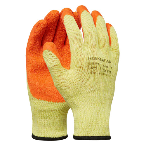 ROKWEAR GRAB N' GRIP HANDLER CUT LEVEL 1 GLOVE - ORANGE - XL/10