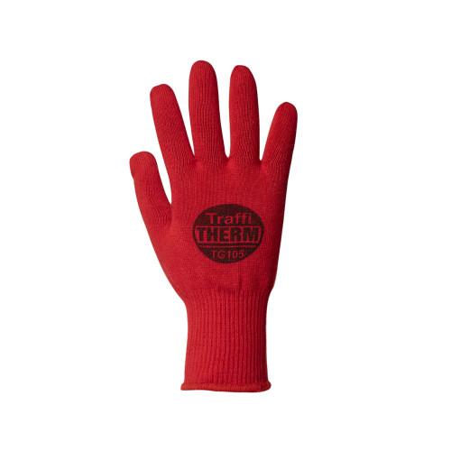 TRAFFI THERMAL LINER GLOVE - RED
