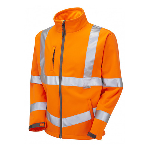 LEO BUCKLAND CLASS 3 SOFTSHELL JACKET-ORANGE-L