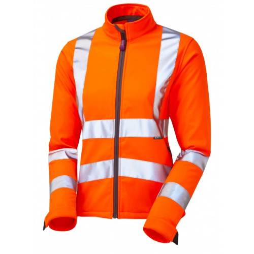 LEO HONEYWELL CLASS 2 WOMENS SOFTSHELL JACKET-ORANGE-L