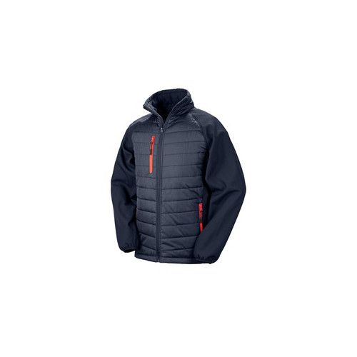 COMPASS PADDED RECYCLED JACKET-BLACK/LIME-2XL