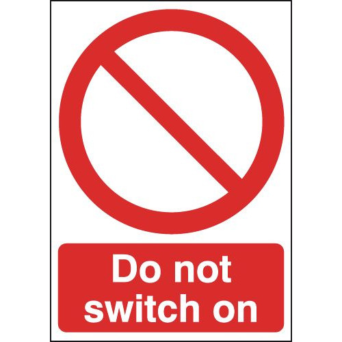 210X148MM DO NOT SWITCH ON - RIGID